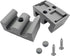 52mm Bathroom Sliding Door Glass Anti-Collision Block Side Guide Rail for Shower Door Bathroom Sliding Door Bumper Shower Room Accessories(4pcs,Gr...