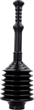 JS Jackson Supplies Professional Bellows Accordion Toilet Plunger, High Pressure Thrust Plunge Removes Heavy Duty Clogs from Clogged Bathroom Toil...