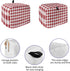 Toaster Oven Covers - Red White Plaid & Buffalo Check Dustproof, Fingerprint Protection for 4 Slice Toasters, Bread Machine & Small Appliances...