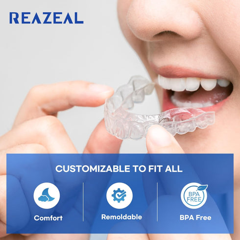 Mouth Guard for Grinding Teeth at Night: Moldable Dental Guard for Sleeping - Nighttime Protection for Teeth 4 Pack/One Size...