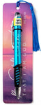 Light Up Scripture Pens With Bookmark - Be Still And Know, Teal Ballpoint Pen w/ Stylus, LED Light & Black Ink, Bible Study Pens For Bible Journal...