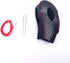 Compatible with DIY Genuine Leather Carbon Fiber Texure Gear Shift Knob Cover Interior Accessories Protective Cover for Ford Focus Mondeo Fusion E...