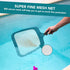 POOLWHALE Professional Pool Skimmer Net,Fine Mesh Net Bag,Heavy Duty Swimming Leaf Skimmer Cleaning Tool - Fast Cleaning,Debris Pickup Removal- Fi...