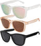 3 Pack Polarized Sunglasses for Women Men Trendy Classic Retro Driving Sun Glasses Sporty Style Square Frame Sunglasses with UV400 Protection...