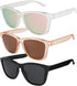 3 Pack Polarized Sunglasses for Women Men Trendy Classic Retro Driving Sun Glasses Sporty Style Square Frame Sunglasses with UV400 Protection...