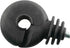 12pcs Electric Fence Insulator Screw-in Insulator Black Self-Tapping Fence Ring Post Wood Post Insulator...