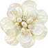 AeraVida Classical White Lotus Mother of Pearl-Cultured Freshwater Pearl-Crystal Fascinating Petals Floral Pin or Brooch for Women...