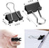 130 PCS Small Binder Clips, 3/4 inch, Paper Clamps, Binderclips, Black Clips for Paperwork, Home, School, Office Supplies (0.75in, Black)...