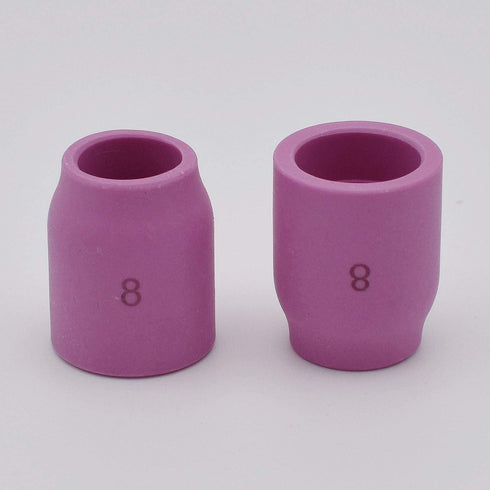 10PK TIG Gas Lens Alumina Nozzle Ceramic Cup 53N61S 8# ?1/2" For SR WP- 9/20 & SR WP-17/18/26 TIG Welding Torch...