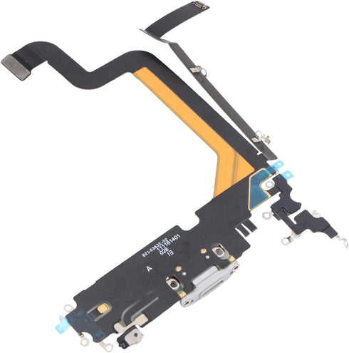 Charging Port Board Dock Connector Flex Cable Replacement Compatible with iPhone 14 Pro Max 6.7inch (White)......