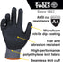 Klein Tools 60587 Work Gloves, Knit Dipped Cut Resistant ANSI A4 Nitrile Coated Gloves, HPPE Fabric, Touchscreen Capable, Small, 2-Pair...