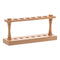 EISCO Wooden Test Tube Rack - Accommodates 6 Tubes, up to 22mm - 9.75" Wide - Premium Polished Wood Construction...