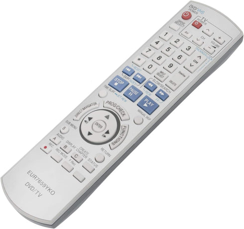 AIDITIYMI EUR7659YKO Replace Remote Control fit for Panasonic DVD VCR Recorder DMR-ES15 DMR-E35V DMR-ES30V DMR-ES10 DMRES15 DMRES30V DMRES10 DMRE3...