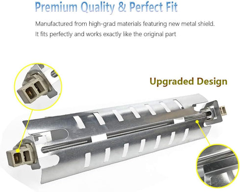 Ximoon WR51X10055 Refrigerator Defrost Heater Kit, Defrost Element Assembly For GE HOTPOINT Replaces WR55X10025 AP3672963 PS964350 PS1018130
