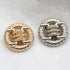 5 PCS Fashion Knotted Rope Metal Sweater Buttons for Clothes Decorative Women Coat Buttons Sewing Accessories (Silver, 25mm)...