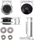 Pack of 2 Quick Release Latch Lock Clip Push Button Bonnet Kit 1.25in/32mm Diameter Universal Aluminum Alloy Quick Latch Lock for Auto Car Bumper ...