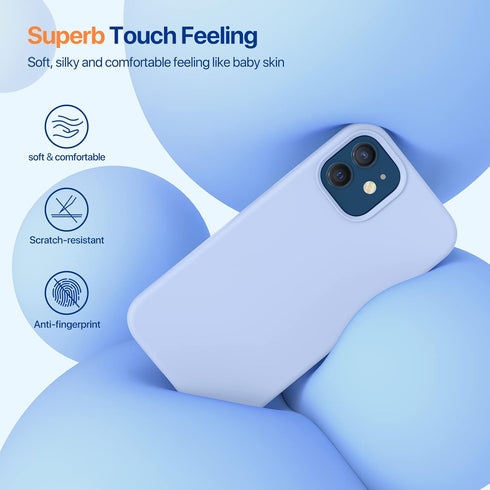 Miracase Compatible with iPhone 12 Case and iPhone 12 Pro Case, Liquid Silicone Gel Rubber Full Body Protection Shockproof Drop Protection Phone C...