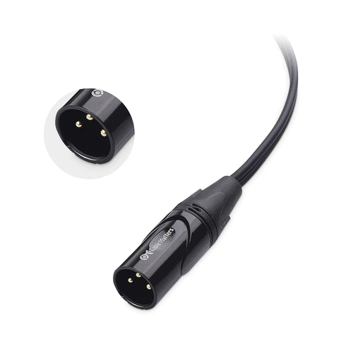 Cable Matters Dual RCA to XLR Stereo Audio Splitter Cable 10 ft / 3m (XLR to Dual RCA Splitter Adapter) in Black...