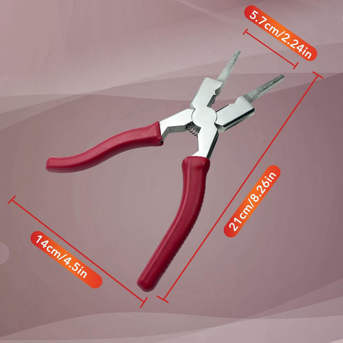MIG Welding Pliers 8'' Multifunction Carbon Steel Welpers with Insulated Handle, Drop Forged Long Nose Pliers Wire Cutting Pliers Welding Tools fo...