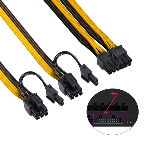 Chenyang 12Pin to ATX Dual 8Pin & 6Pin Splitter GPU Graphics Card Modular Cable for 3080 3090 AX850 AX750 AX650 Card...