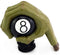 MT Gear Shifter Handle, Car Shift Stick Knob Green Devil Hand Griping Black Billiard Ball Style Fit Most Manual Automatic Transmissions...