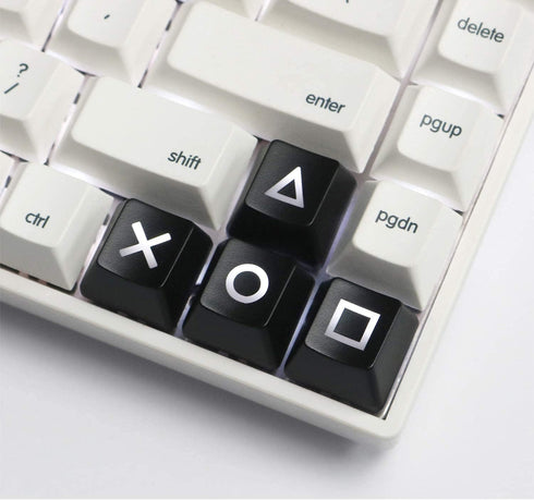LZYDD Keyboard Keycaps Arrow/Direction key PSP Controller Pattern Cherry MX Key Cap for MX Switches Backlit Mechanical Gaming Keyboard (4pcs,Black...