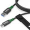 Plugable USB C to USB A Cable, USB 3.2 Gen 2 USB Cables, 3A (15W) Charging USB C Data Cable 10Gbps for iPhone 15, iPad, Samsung Galaxy, Tablets, L...