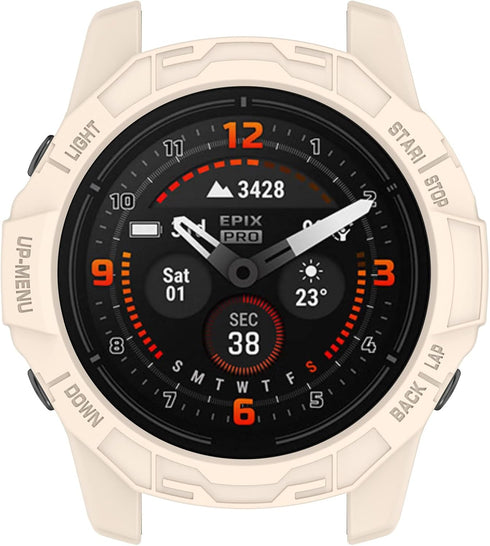 Protective Case for Garmin Fenix 7X/Fenix 7X Pro/EPIX Pro 51mm Case Cover Bumper Shell TPU Anti-Scratch Frame for Garmin EPIX Pro 51mm/Fenix 7X/Fe...