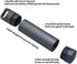 HRX Package Waterproof Outdoor EDC Survival Container Capsule, Airtight Aluminum Pill Bottle Organizer, Match Seal Storage Case, Camping Essential...