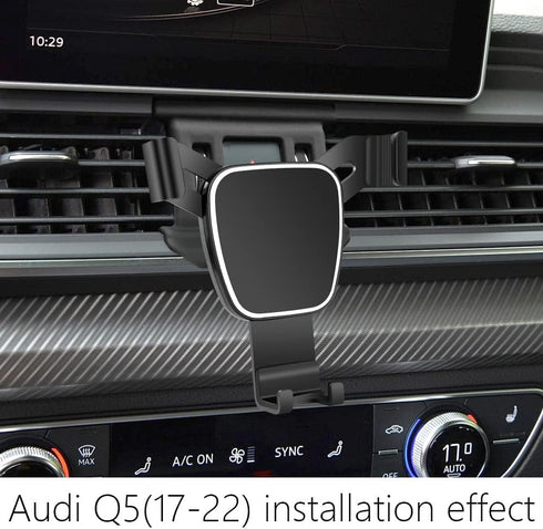 Car Phone Holder for 2017-2024 Audi Q5, 2018-2024 SQ5 Sportback Auto Accessories Navigation Bracket Interior Decoration Mobile Cell Phone Mount...