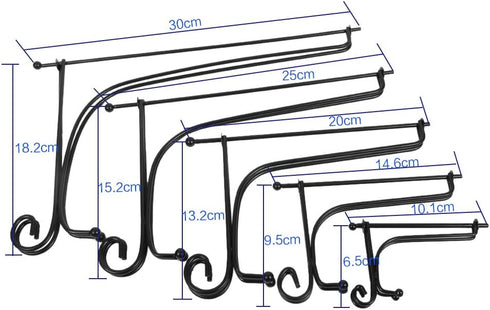Health Gear 1 pcs 4" - 12" Black Plate Stands for Display for Bowls, Plate Holder Display Stand, Easel to Hold Pictures for Plates, Photo Frames, ...