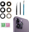 3pcs/Set 14 Pro Rear Back Camera Glass Lens Replacement for iPhone 14 Pro Camera Glass Lens Covers Replacement with Adhesive Preinstalled + Replac...