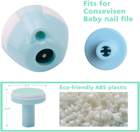 Baby Nail File Replacement Pads, Grinding Heads Polish Disc for Electric Nail Trimmer by Consevisen and Other Brands, Toes Fingernails Care for In...