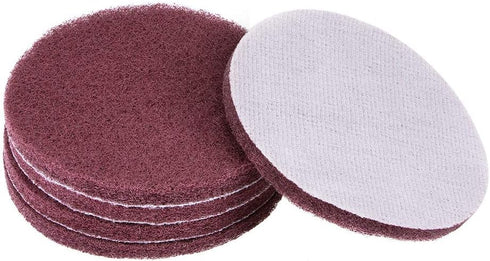 uxcell 5 Inch 400 Grit Drill Power Brush Tile Scrubber Scouring Pads Cleaning Tool 5pcs...