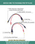 BNC Test Leads, BNC (F) to Stackable Pin Tip Plugs, Test Lead Breakout Cable for Multimeter...