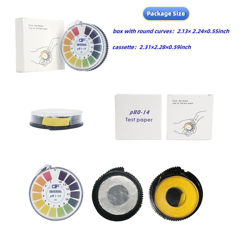 pH paper, litmus paper test range pH 1-14, suitable for water, soil, urine and saliva testing. (1 volume)...