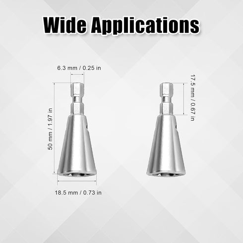 2pcs Wire Twisting Tool, Wire Stripping Tool 6mm Hex Shank Cable Wire Stripper and Twister Wire Connector Socket for Power Drill Cable Quick Strip...