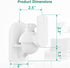 WALI Speaker Wall Mounts, Bookshelf Speaker Wall Mount Brackets, Surround Sound Speaker Mounts, Hold up to 7.7 lbs, (SWM202-W), 2 Pack, White...