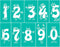 JAJADO Reusable Numbers Stencil Self Adhesive Silk Screen Stencil Mailbox Numbers Craft Stencil Silk Screen Transfer DIY Mesh Stencil for Painting...