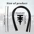 4 Pieces Car Wiper Blade Replacement Strip, DIY Adjustable Car Windscreen Wiper Rubber Strips, 26In Silicone Frameless Windshield Wiper Strip, Aut...