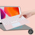 Wireless Keyboard with Touchpad, Ultra-Thin Rechargeable Bluetooth Keyboard Mini Wireless Keyboard with trackpad Round Key for iPad pro/iPad/iOS/M...