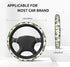 Foruidea Trendy Prints Plants Car Steering Wheel Cover Neoprene Automotive Steering Wheel Cover Anti Slip and Sweat Absorption Auto Car Wrap Cover...