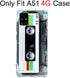 Compatible with Samsung Galaxy A51 Cool Tape Case,Slim Dual Retro Cassette Music Shockproof Bumper Protective Soft Phone Cases Cover for Samsung G...