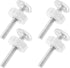 4 Pack Baby Gate Threaded Spindle Rod M10 (10mm) Baby Gate Screw Replacement Hardware Parts Kit for Pressure Mounted Baby & Pet Safety Gates & Sta...