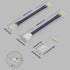 PAUTIX 10mm Connectors for COB RGB LED Strip Lights 4 Pin,4pcs Transparent Gapless Connectors,3pcs Dual Ends Extension Connectors and 2pc Strip to...