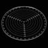 7.87" Round Center Finder Compass Transparent Acrylic Wood Turning Tool Lathe Parts Accessories for Locating Center Woodworking Measure...