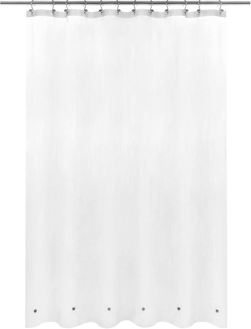 Barossa Design Frosted Shower Curtain Liner with 6 Magnets - Waterproof PEVA Shower Liner for Bath Tub, 72" x 72" Standard Size, PVC Free, Metal G...