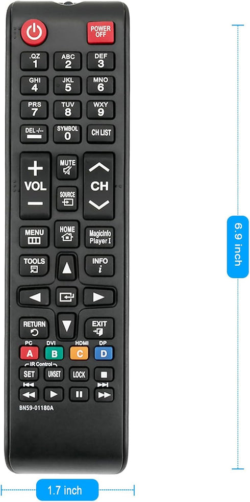 BN59-01180A Replace Remote Applicable for Samsung TV DH40D DH48D DH55D DM32D DM40D DM48D DM55D OH46D OH55D DB32D DB40D DB55D DB48D DM65D DM75D DB1...