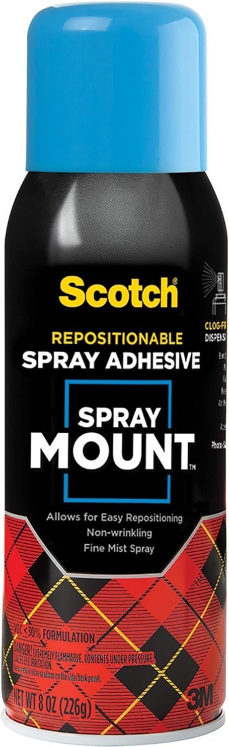 Scotch 6065 Spray Mount Adhesive, Repositionable,10.25 oz....