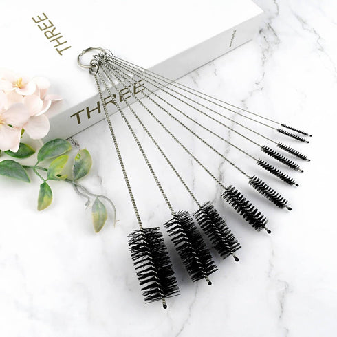 10 Pcs Straw Cleaner Brush Set Drinking Straw Cleaning Brush Extra Long Straws Cleaner Brushes Nylon Tube Brush Set Cleaner for Water Bottle Sippy...